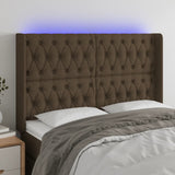 vidaXL Hoofdbord LED 83x16x78/88 cm stof lichtgrijs