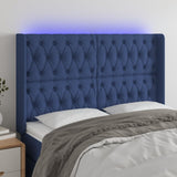 vidaXL Hoofdbord LED 83x16x78/88 cm stof lichtgrijs