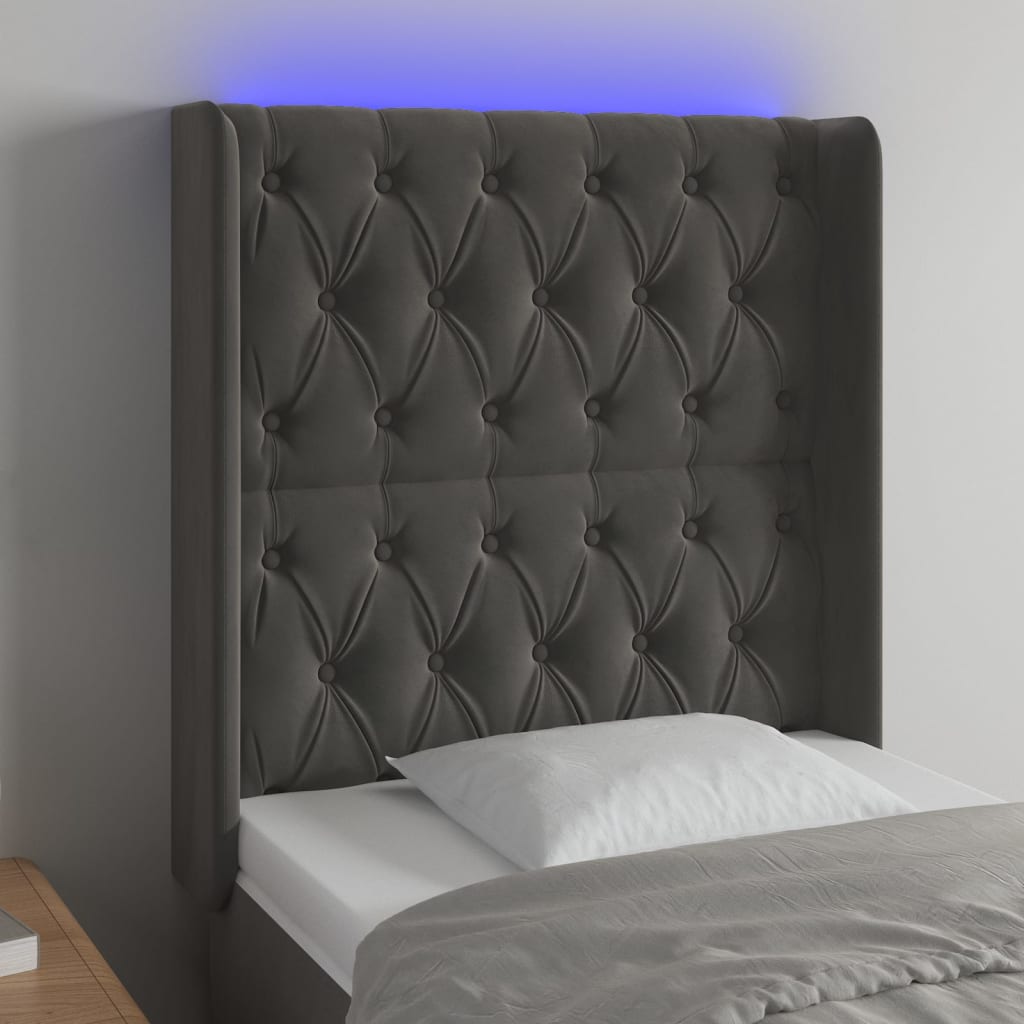 vidaXL Panneau de porte LED 83x16x78/88 cm poignées d'éclairage