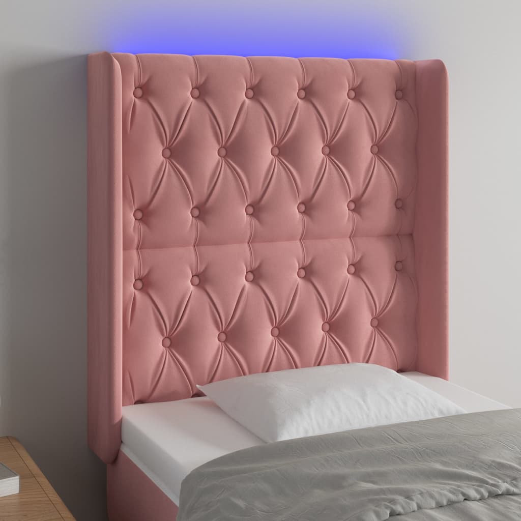 vidaXL Panneau de porte LED 83x16x78/88 cm poignées d'éclairage