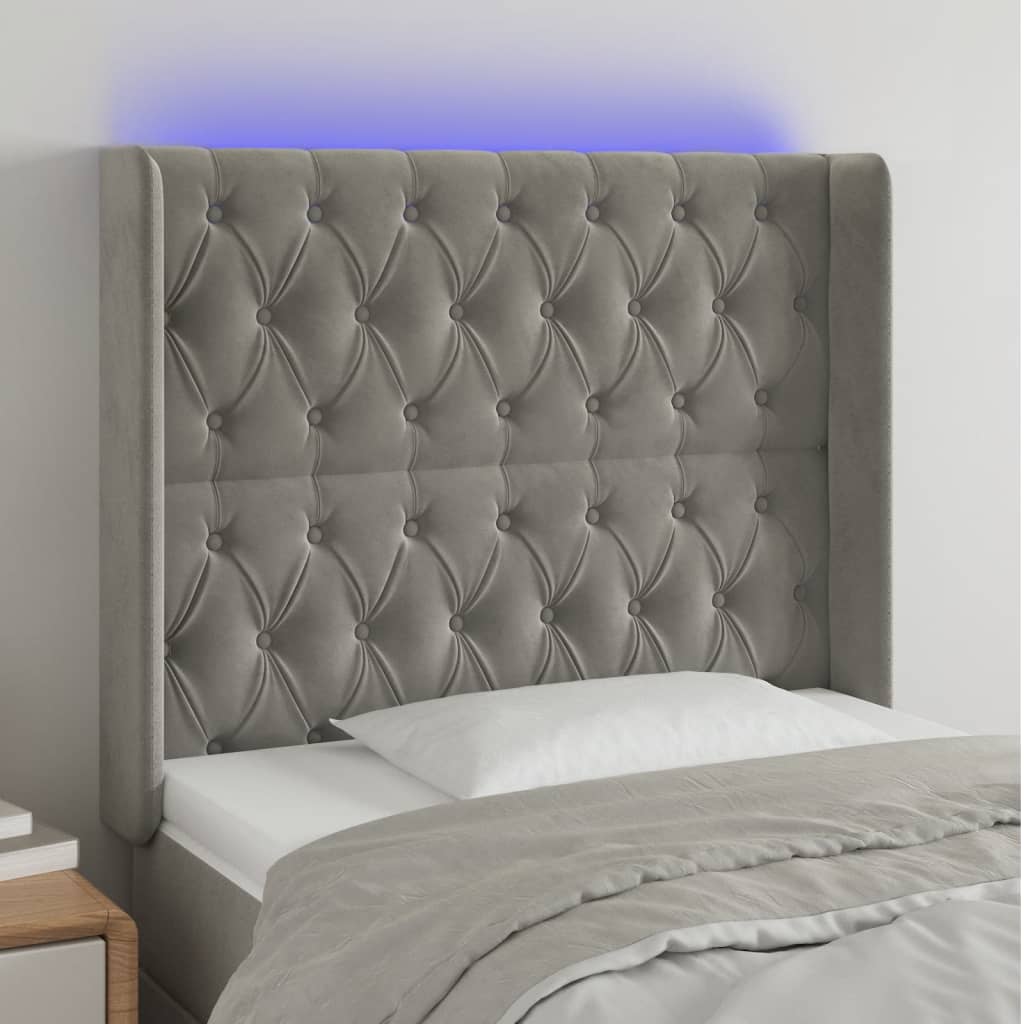 vidaXL Panneau de porte LED 83x16x78/88 cm poignées d'éclairage