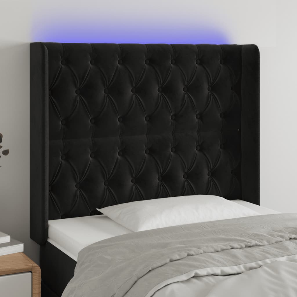 vidaXL Panneau de porte LED 83x16x78/88 cm poignées d'éclairage