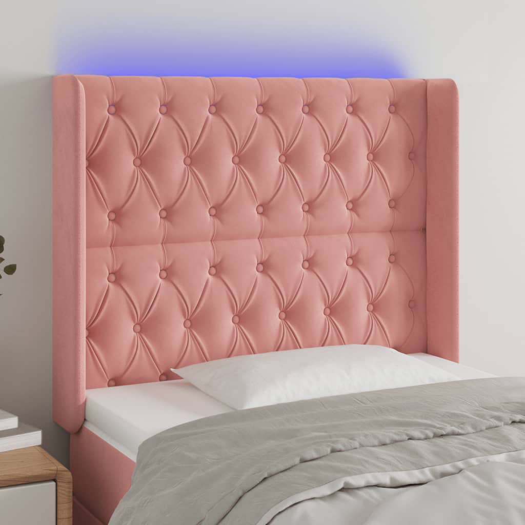 vidaXL Panneau de porte LED 83x16x78/88 cm poignées d'éclairage