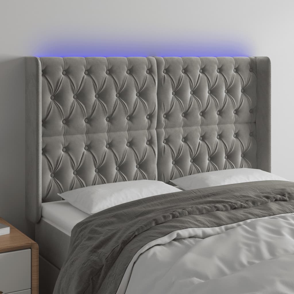 vidaXL Panneau de porte LED 83x16x78/88 cm poignées d'éclairage