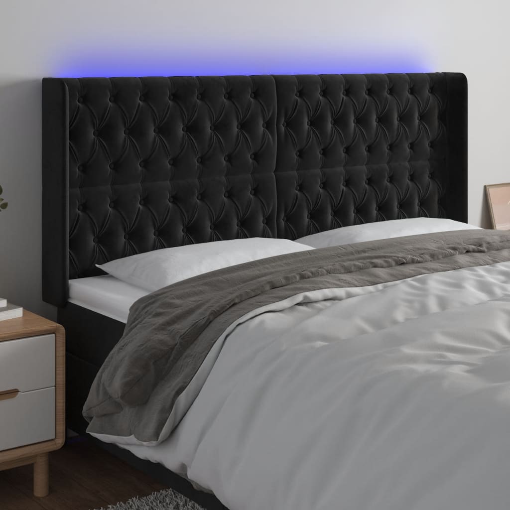 vidaXL Panneau de porte LED 83x16x78/88 cm poignées d'éclairage