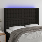 vidaXL Hoofdbord LED 83x16x78/88 cm stof lichtgrijs