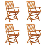 vidaXL Tuinstoelen 6 st inklapbaar massief eucalyptushout