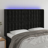 vidaXL Hoofdbord LED 83x16x78/88 cm fluweel lichtgrijs
