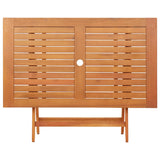 vidaXL Tuintafel inklapbaar 160x85x75 cm massief eucalyptushout