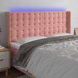 vidaXL Hoofdbord LED 83x16x78/88 cm fluweel lichtgrijs