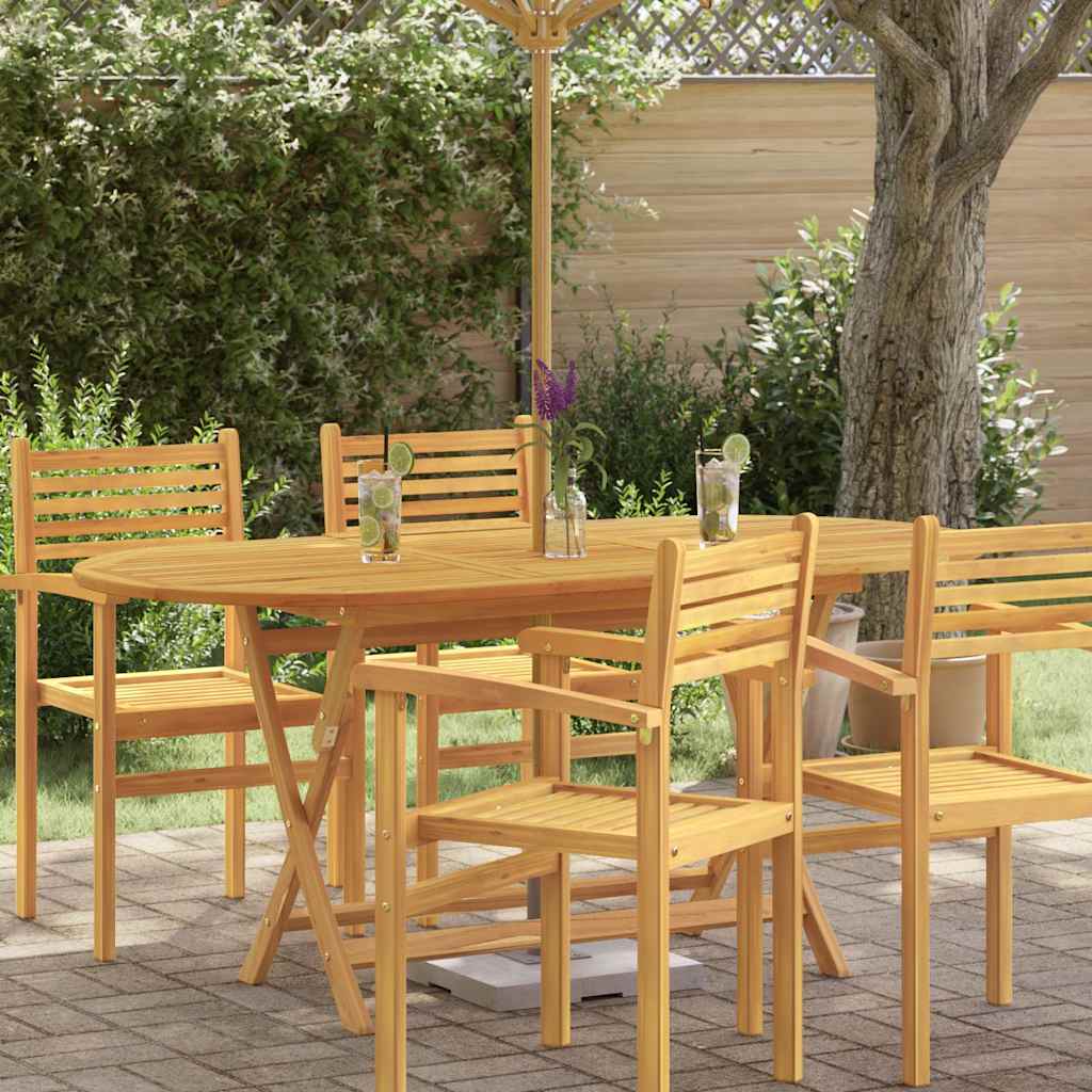 vidaXL Tuintafel inklapbaar 160x85x75 cm massief eucalyptushout