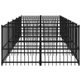 vidaXL Hondenkennel voor buiten 5,63 m² staal