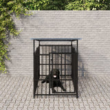 vidaXL Hondenkennel voor buiten 5,63 m² staal