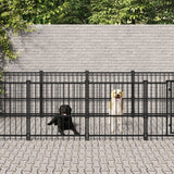 vidaXL Outdoor Dog Kennel 15.02 m² Steel
