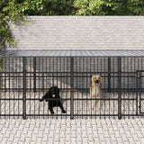 vidaXL Outdoor Dog Kennel 15.02 m² Steel