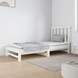 vidaXL Slaapbank uitschuifbaar massief grenenhout 2x(90x190) cm