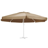 vidaXL Vervangingsdoek voor parasol 515 cm zandkleurig