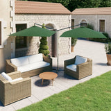 vidaXL Parasol dubbel met stalen paal 600x300 cm antracietkleurig