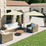 vidaXL Parasol dubbel met stalen paal 600x300 cm antracietkleurig