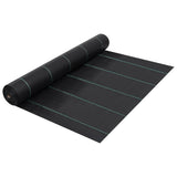 vidaXL Weed Control Fabric 1x10 m PP black