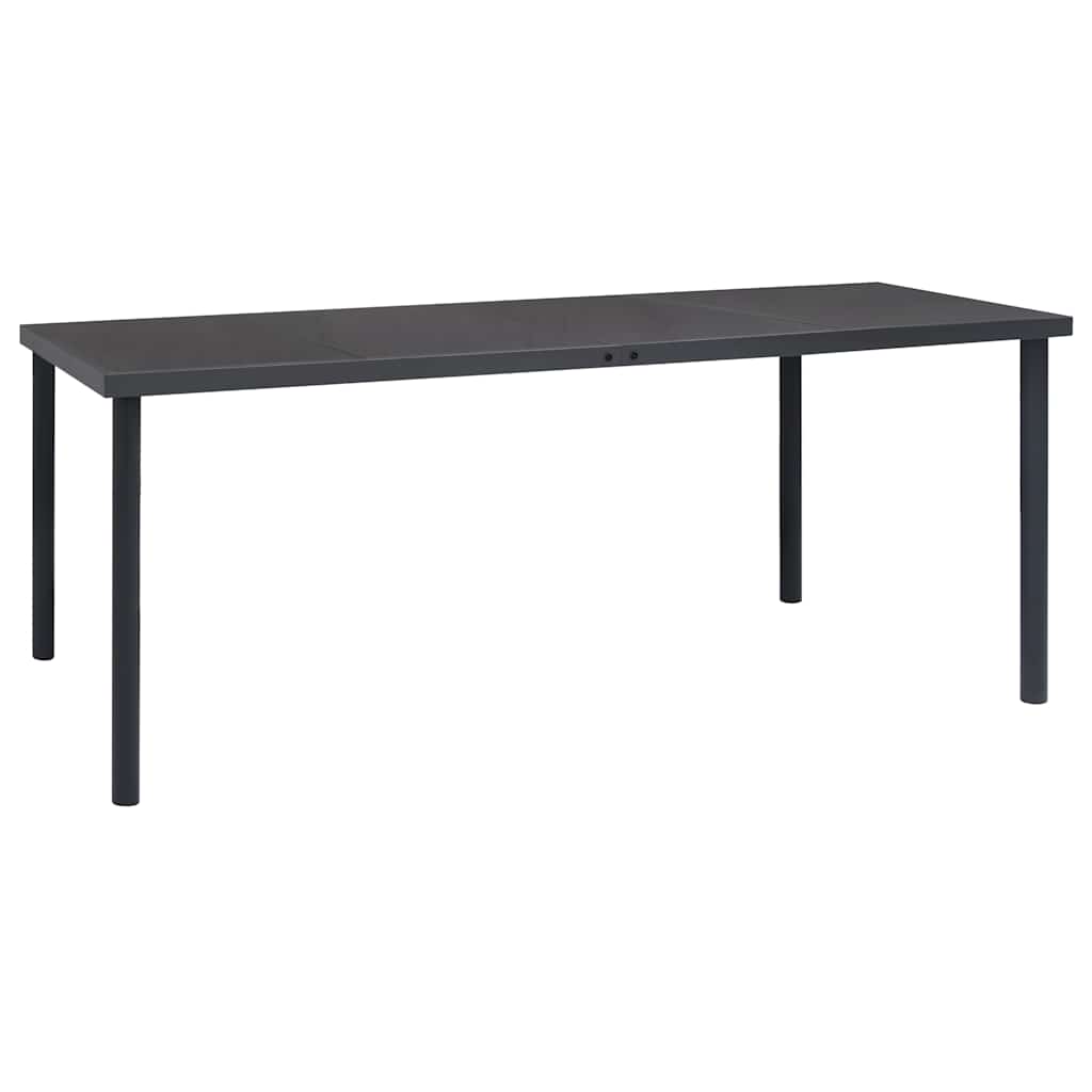 vidaXL Tuintafel 150x90x74 cm staal antracietkleurig