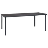vidaXL Tuintafel 150x90x74 cm staal antracietkleurig