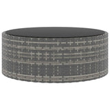 vidaXL 6-delige Loungeset met kussens poly rattan grijs