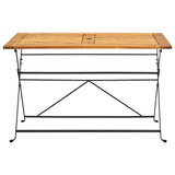 vidaXL Folding Garden Table 120x70x74 cm Solid Acacia Wood