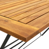vidaXL Folding Garden Table 120x70x74 cm Solid Acacia Wood