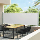 vidaXL Tuinscherm uittrekbaar 140x600 cm zwart