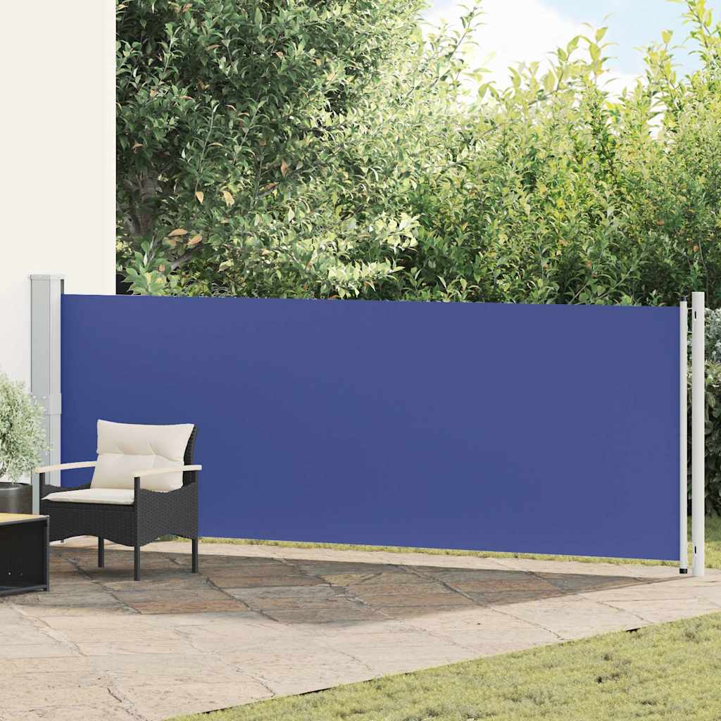 vidaXL Tuinscherm uittrekbaar 140x600 cm zwart