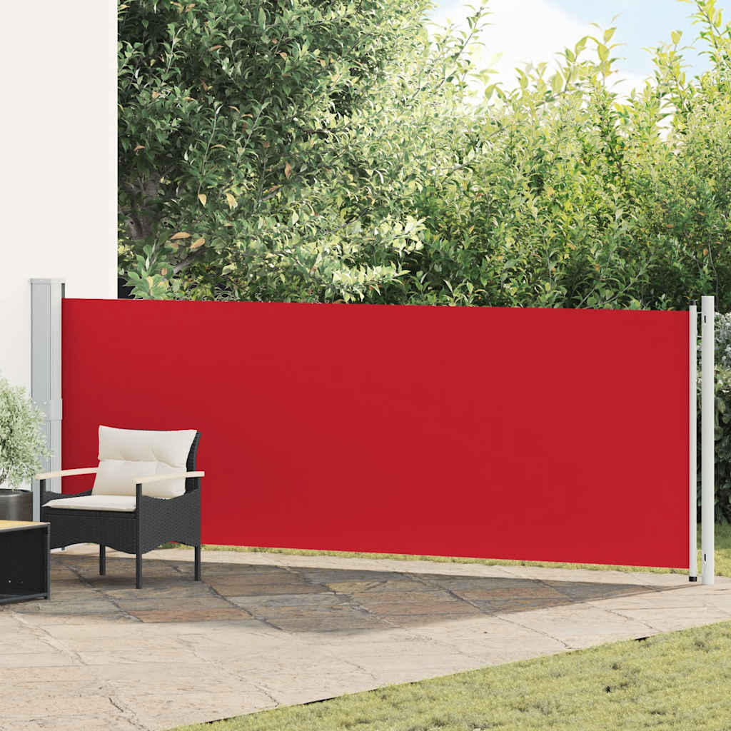 vidaXL Tuinscherm uittrekbaar 140x600 cm zwart