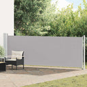 vidaXL Tuinscherm uittrekbaar 140x600 cm zwart