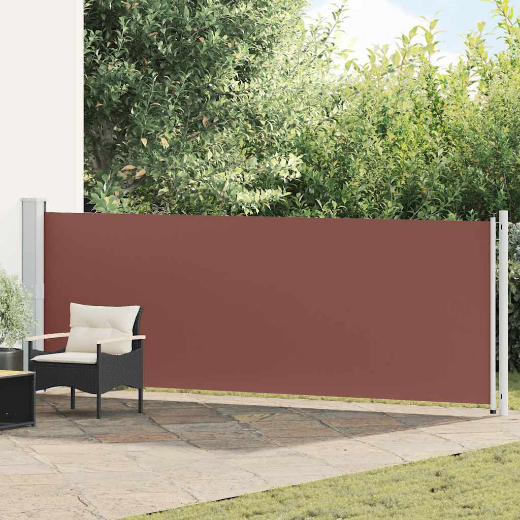 vidaXL Tuinscherm uittrekbaar 140x600 cm zwart