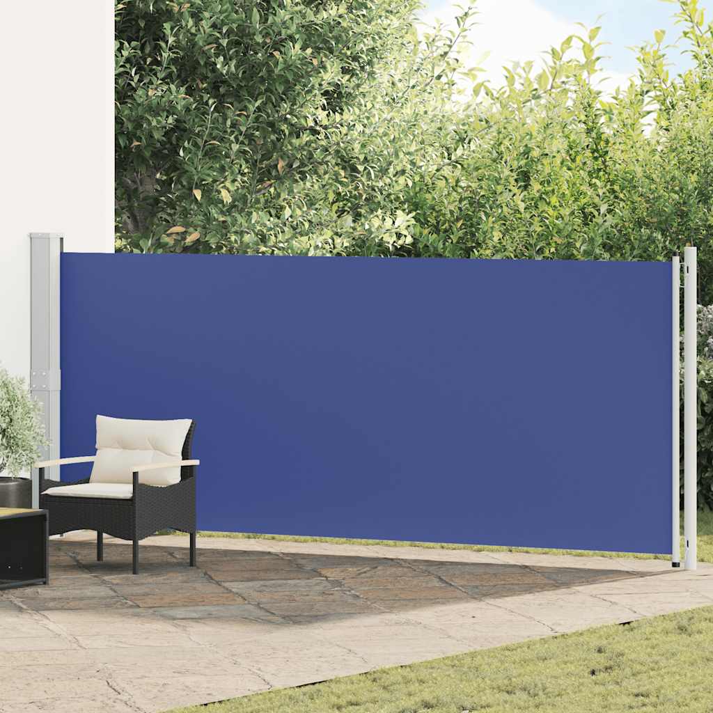 vidaXL Tuinscherm uittrekbaar 140x600 cm zwart