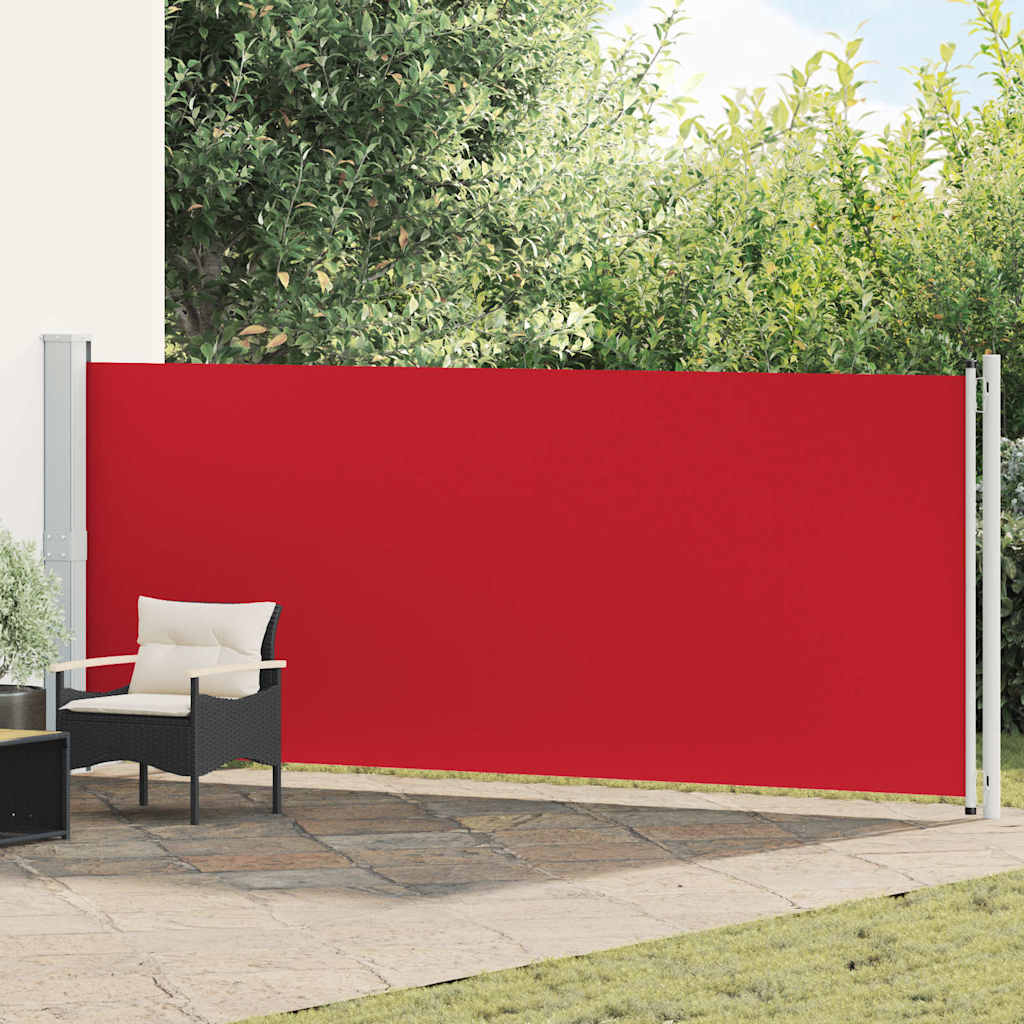 vidaXL Tuinscherm uittrekbaar 140x600 cm zwart