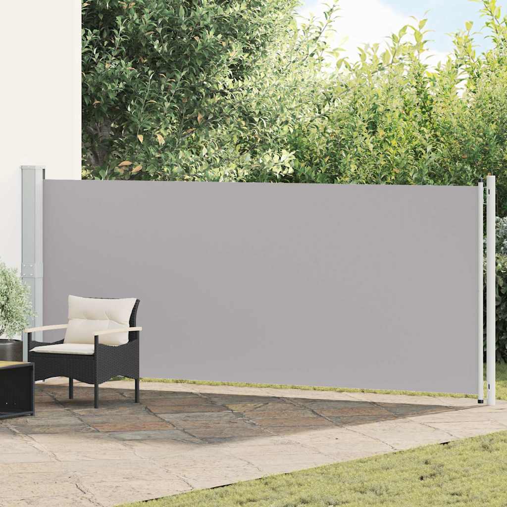 vidaXL Tuinscherm uittrekbaar 140x600 cm zwart