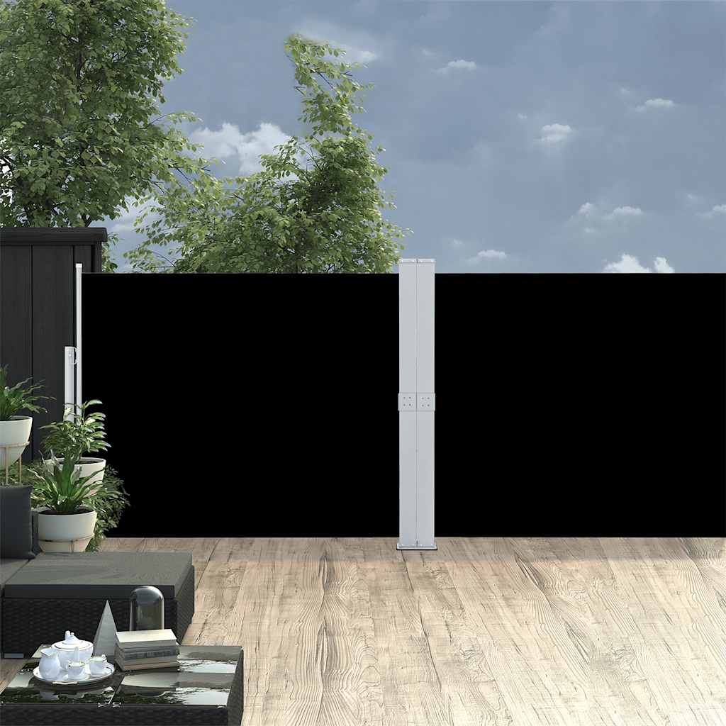 vidaXL Windscherm uittrekbaar 160x600 cm bruin