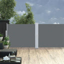 vidaXL Windscherm uittrekbaar 160x600 cm bruin