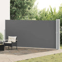 vidaXL Tuinscherm uittrekbaar 140x600 cm zwart