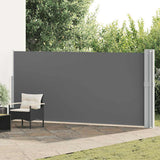 vidaXL Tuinscherm uittrekbaar 140x600 cm zwart