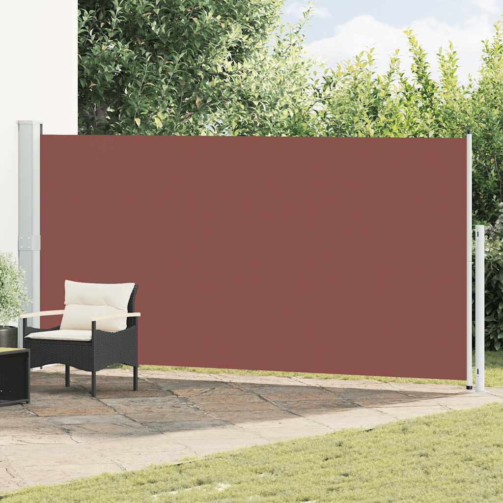 vidaXL Tuinscherm uittrekbaar 140x600 cm zwart