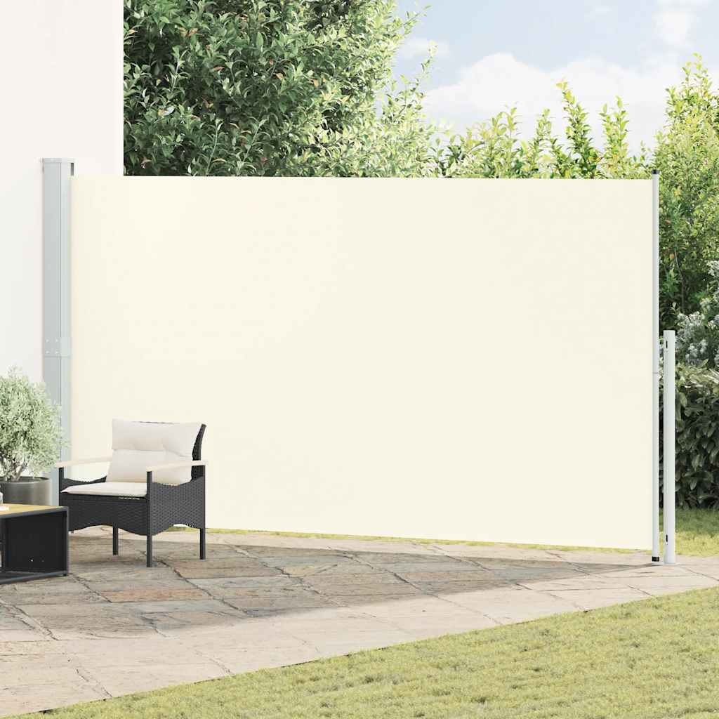 vidaXL Tuinscherm uittrekbaar 140x600 cm zwart