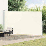 vidaXL Tuinscherm uittrekbaar 140x600 cm zwart