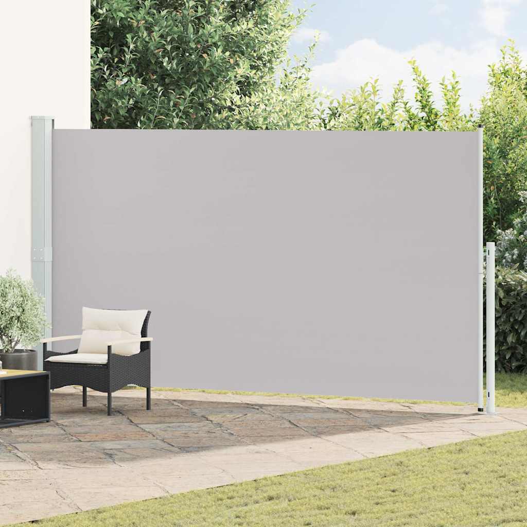 vidaXL Tuinscherm uittrekbaar 140x600 cm zwart