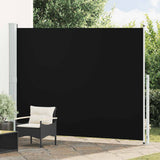 vidaXL Tuinscherm uittrekbaar 140x600 cm zwart