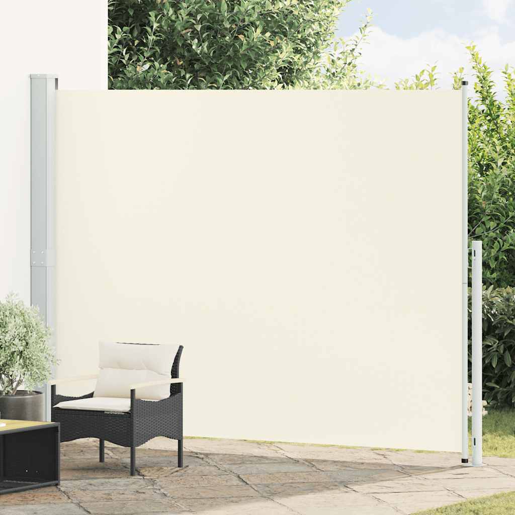 vidaXL Tuinscherm uittrekbaar 140x600 cm zwart