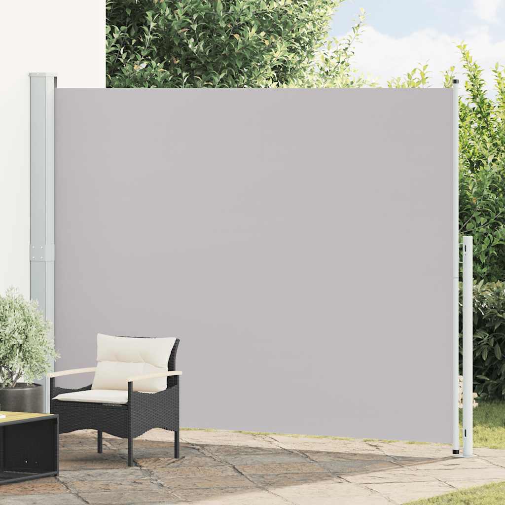 vidaXL Tuinscherm uittrekbaar 140x600 cm zwart