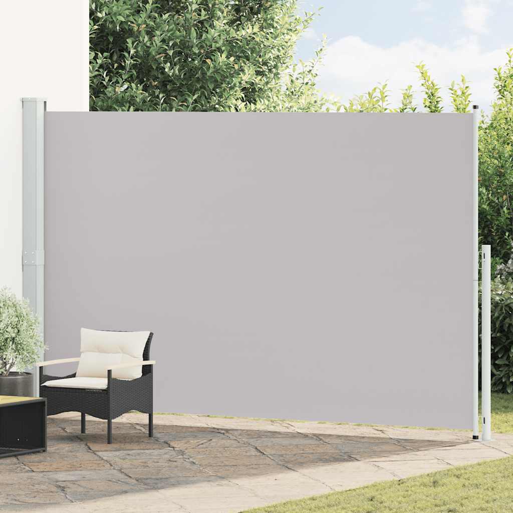 vidaXL Tuinscherm uittrekbaar 140x600 cm zwart
