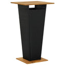 vidaXL Bar Table 60x60x110 cm Polyrattan and Solid Acacia Wood Black